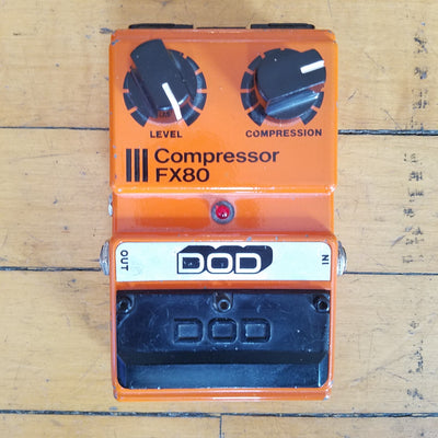 Vintage 1980s DOD FX80-B Compressor Sustainer Guitar Effects Pedal