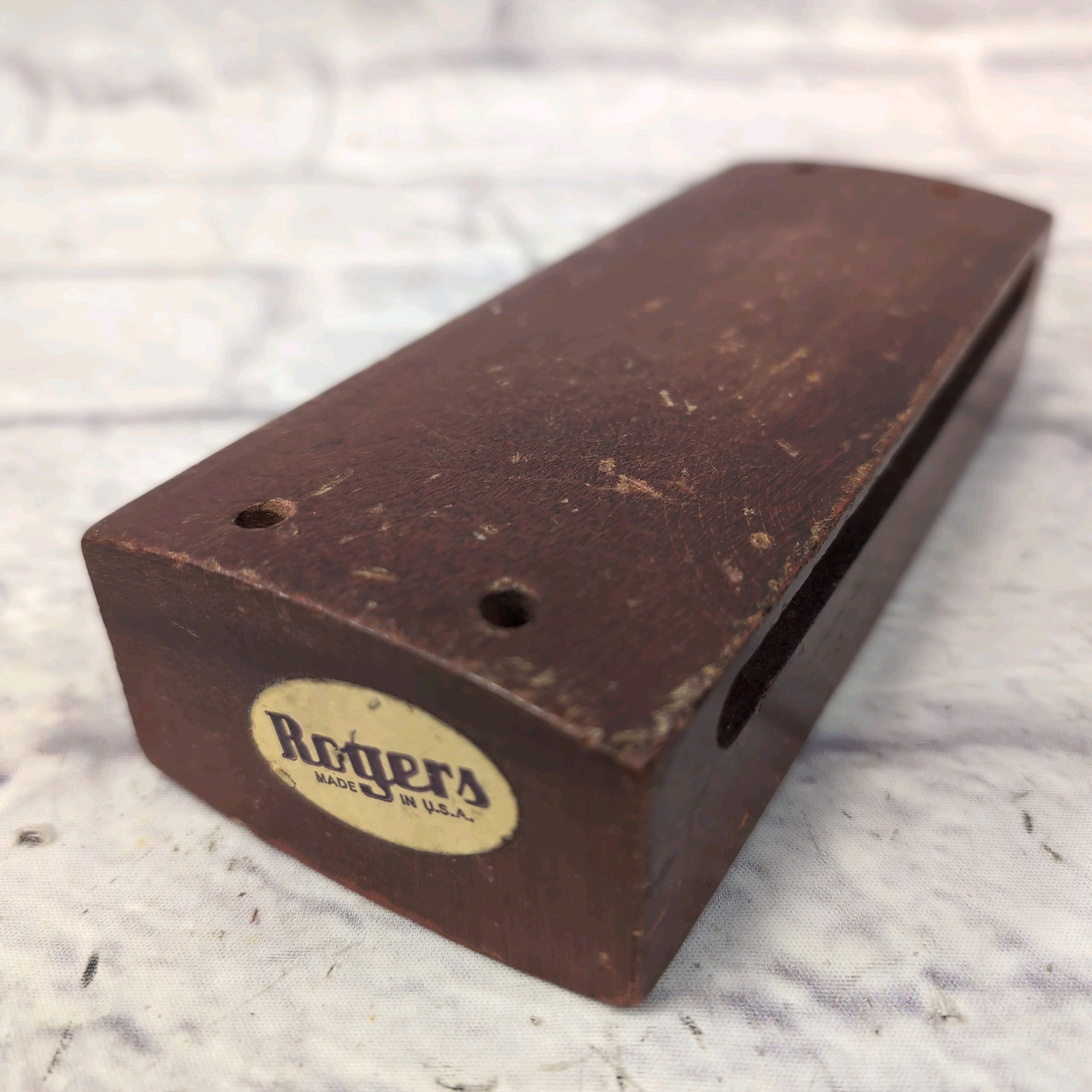 Rogers Rare 7.5 Inch Wood Percussion Block