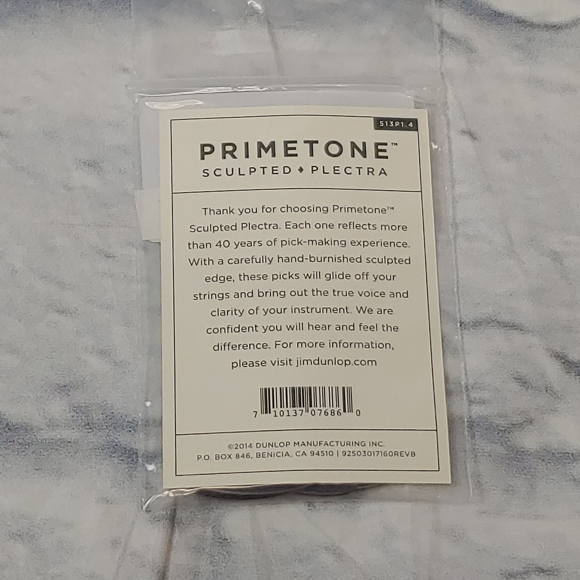 Jim Dunlop Primetone 1.4 Triangle Sculpted + Plectra 3 Picks
