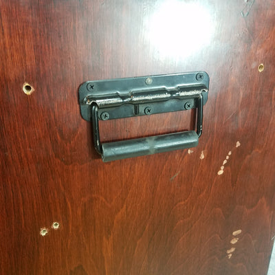 14U Rolling Wood Rack Case