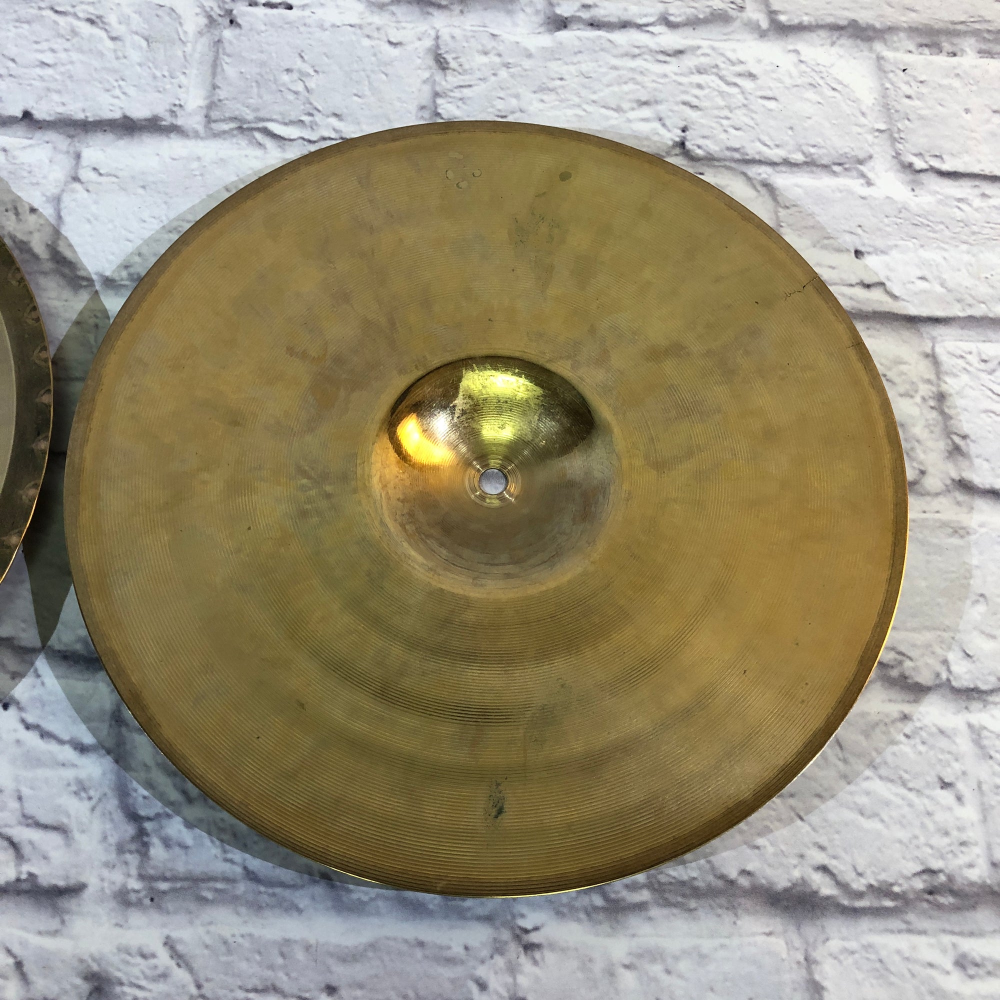 Zildjian 14in A Custom Mastersound Hi Hat Cymbal Pair - Cracked Top