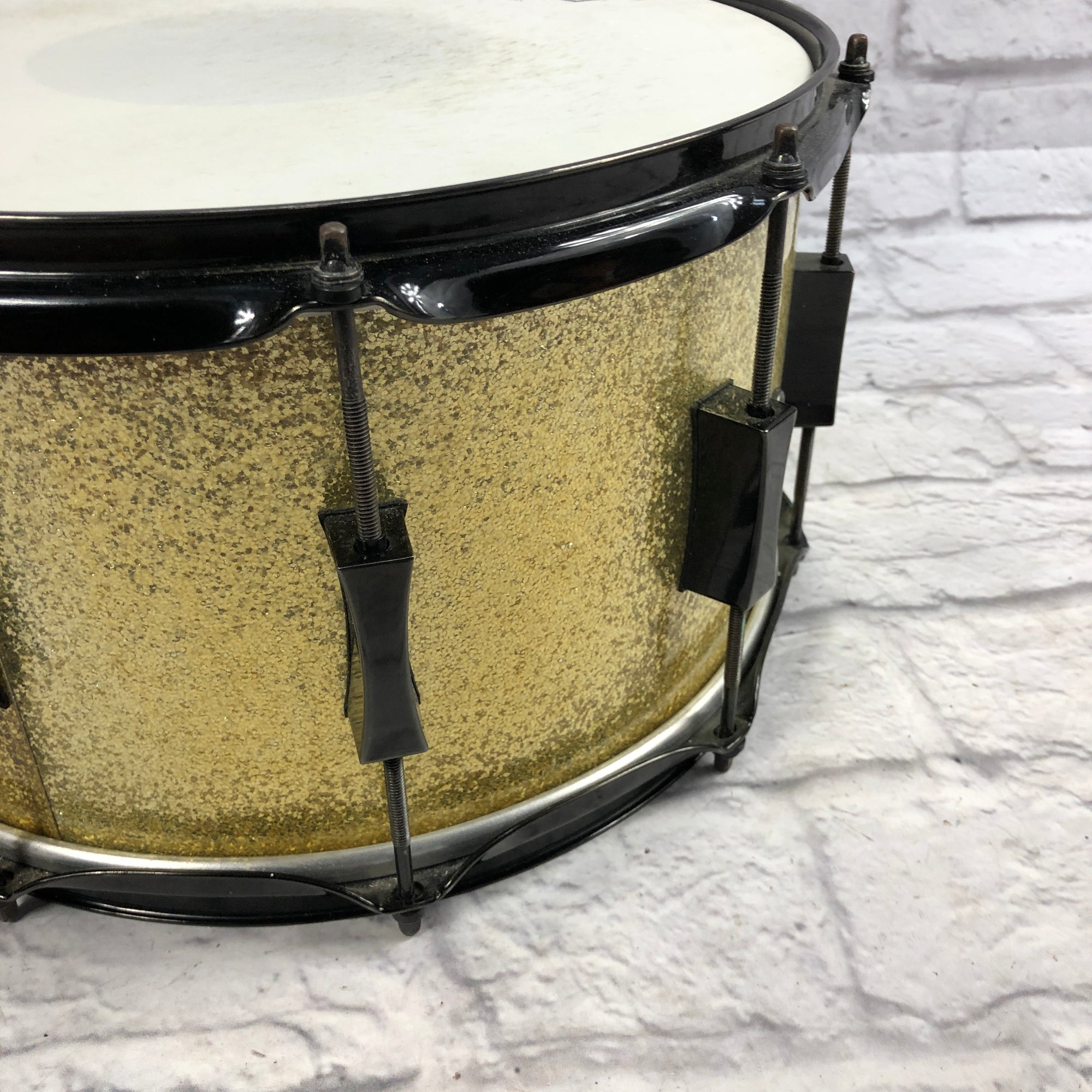 Pork Pie The Little Squealer 14in Gold Sparkle Snare Drum