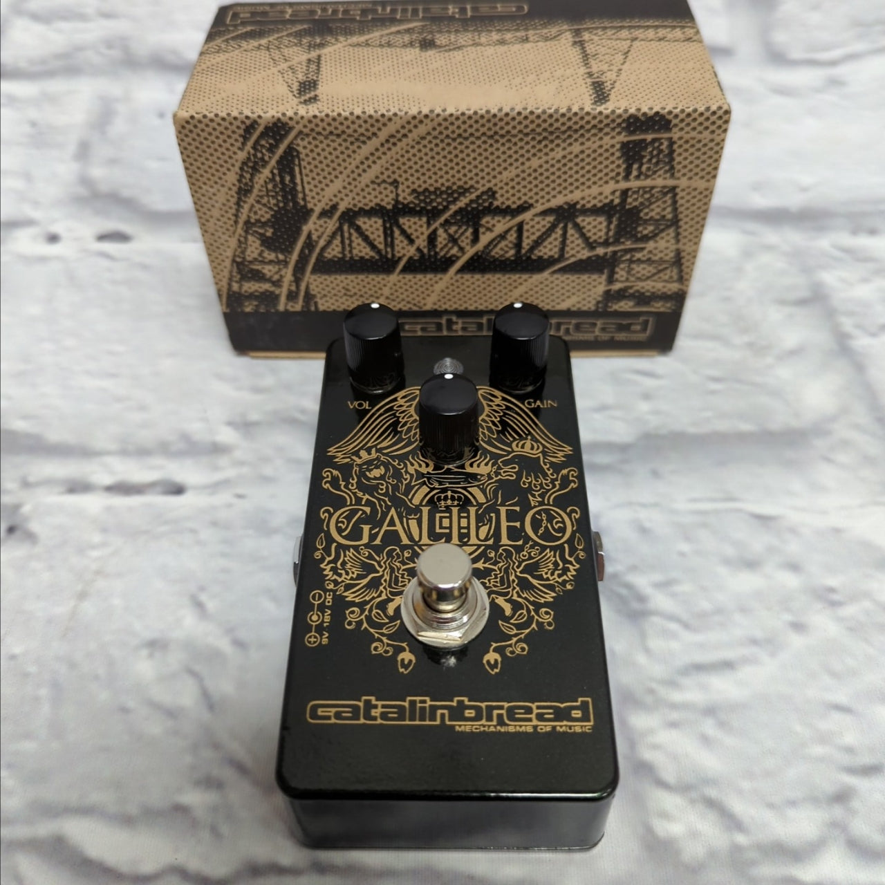 Catalinbread Galileo Treble Boost Overdrive Pedal - Brian May Moss Metalic