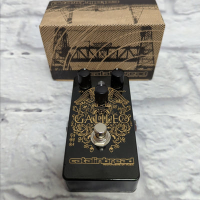 Catalinbread Galileo Treble Boost Overdrive Pedal - Brian May Moss Metalic