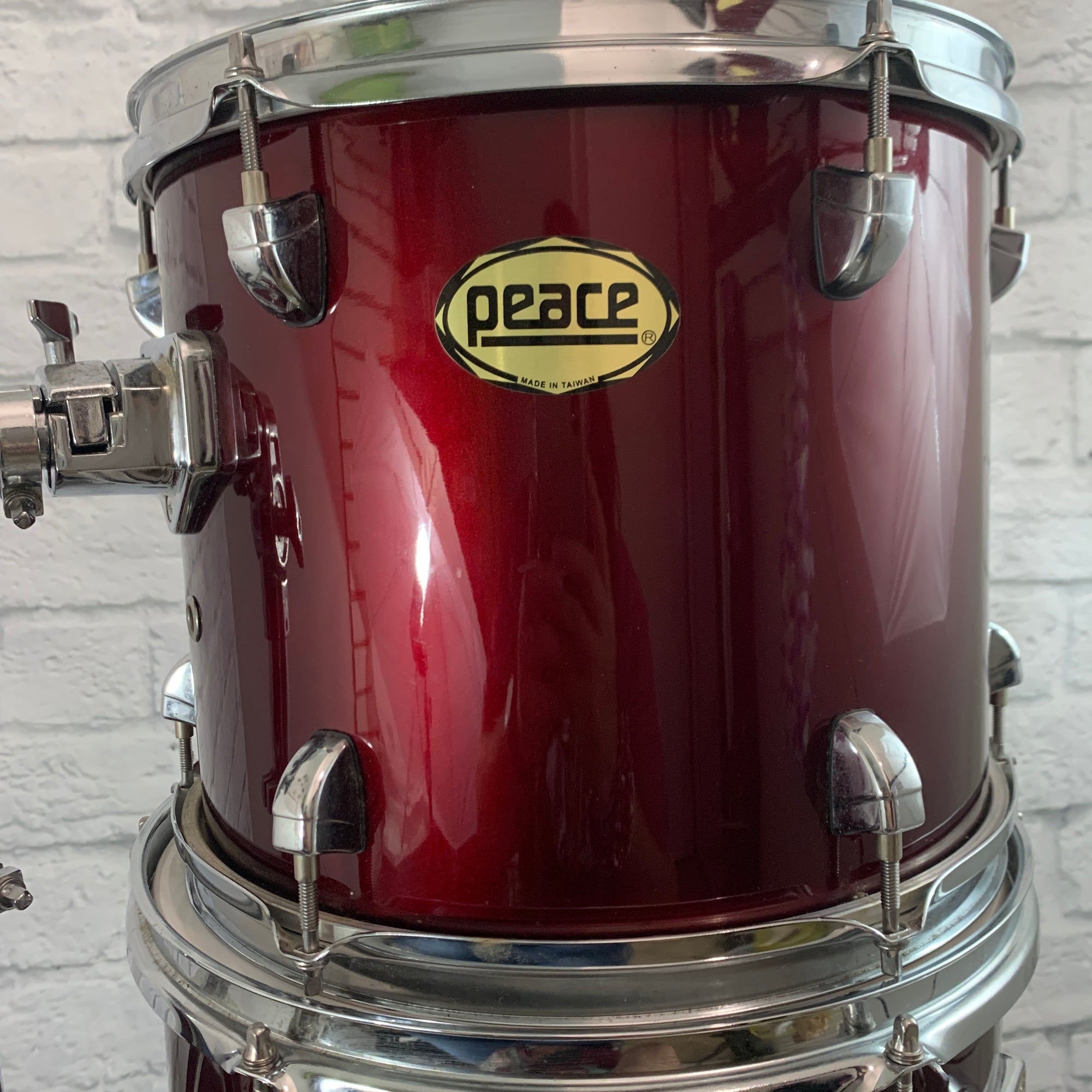 Peace 4-pc Drum Kit 12/13/16/22 - Wine Red
