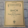 Schirmer's Library Bach: Fifteen Three-Part Inventions