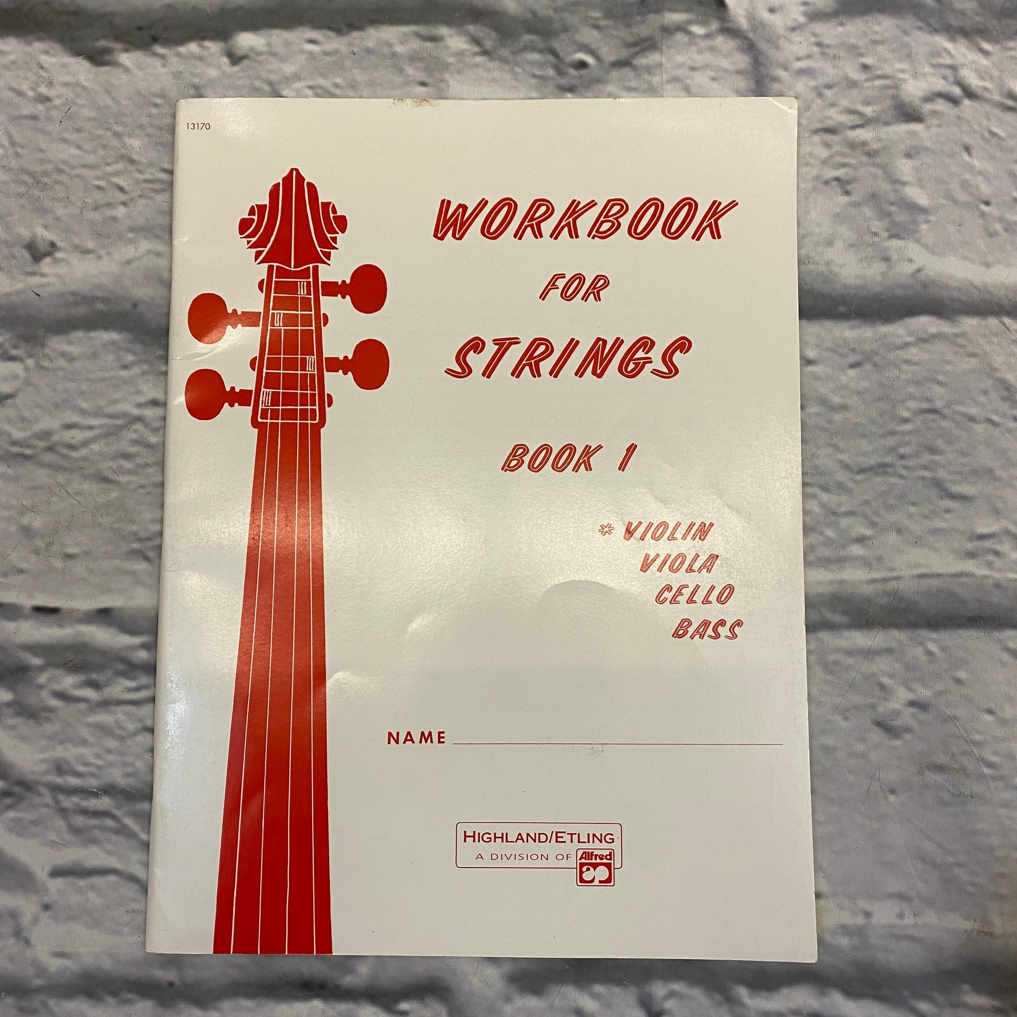 Alfred Workbook for Strings: Book 1