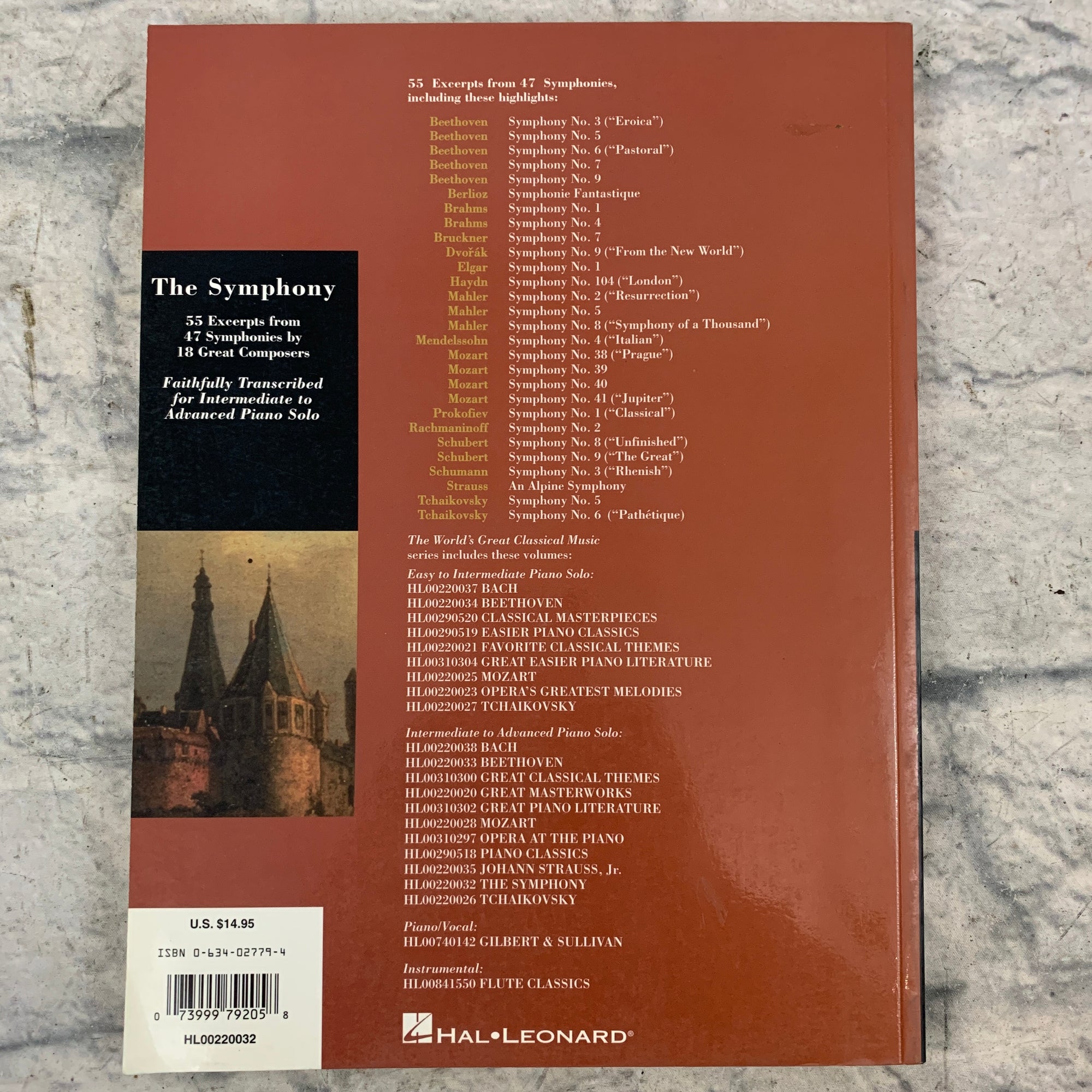 Hal Leonard The Symphony: 55 Excerpts World's Great Classical Solo Piano