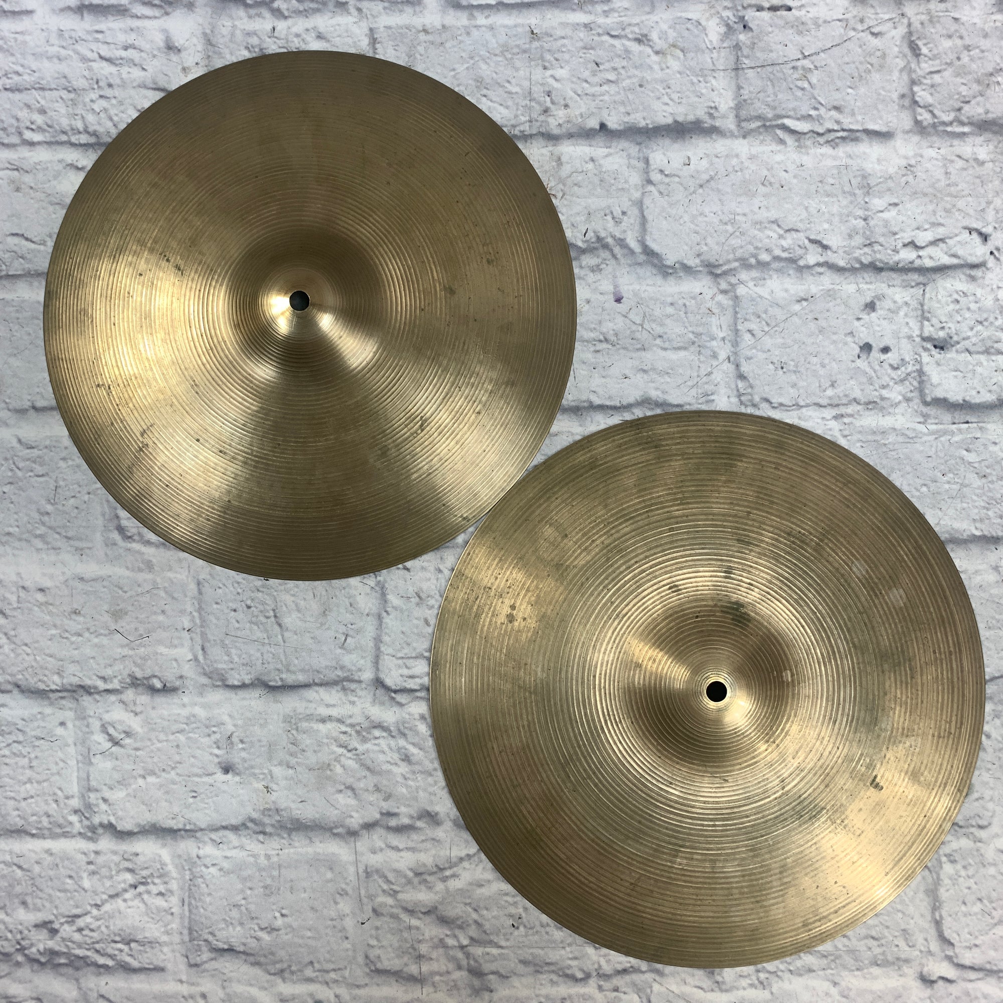 Vintage Zildjian New Beat Hi Hats 1970s 950g/1300g