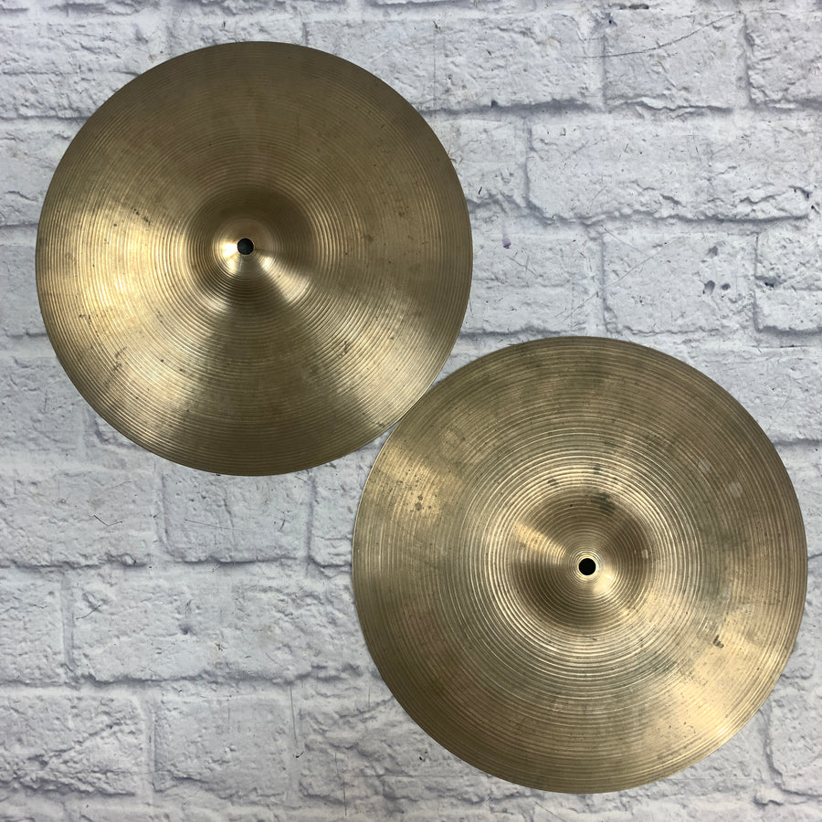 Vintage Zildjian New Beat Hi Hats 1970s 950g/1300g