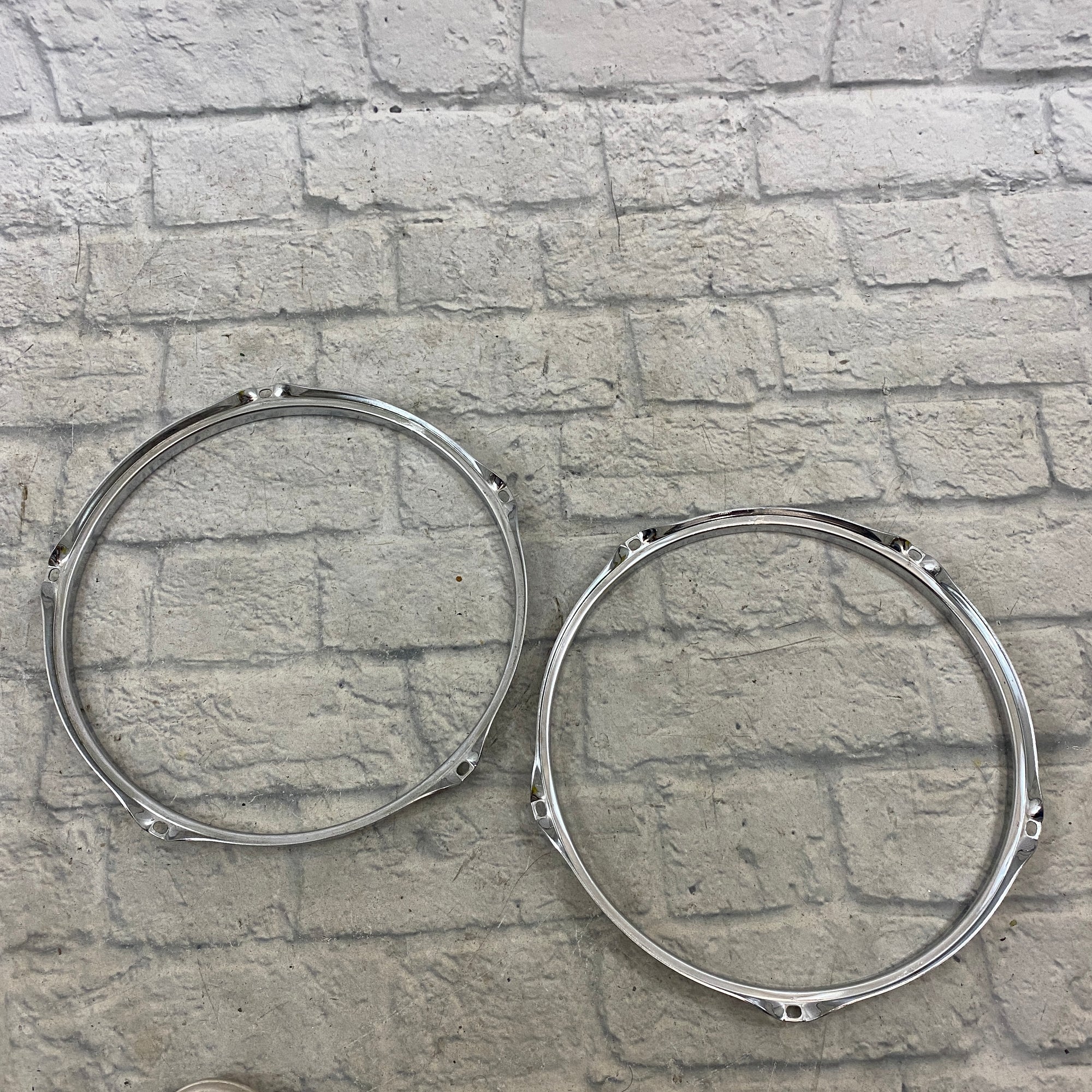 Unknown 12" 5-Hole Drum Hoop Pair