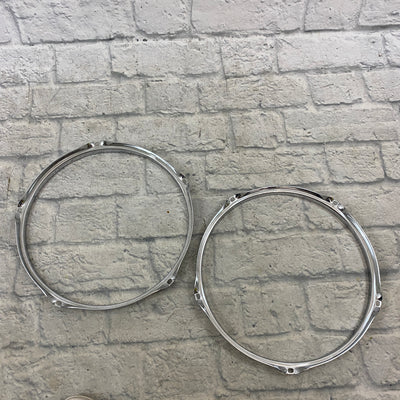 Unknown 12" 5-Hole Drum Hoop Pair