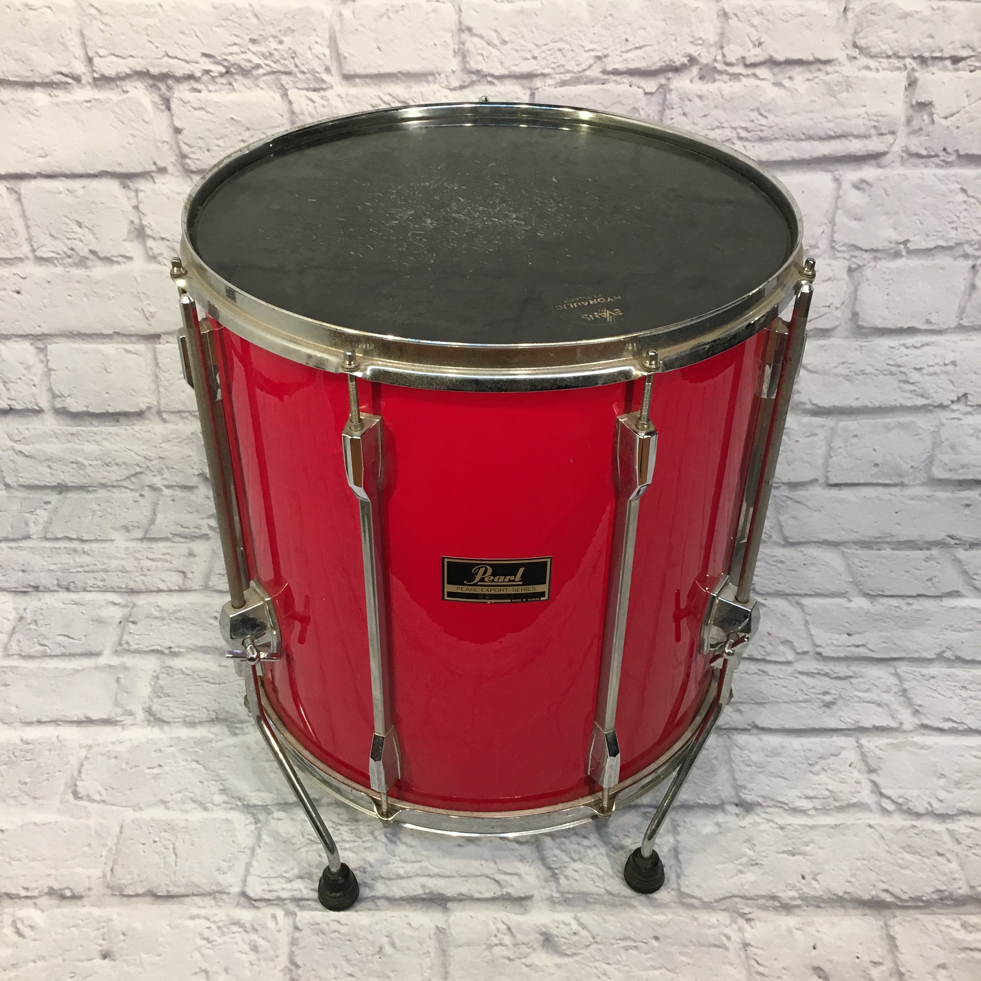 Pearl Export 5 Piece Drum Kit Red 22 16 14 13 12