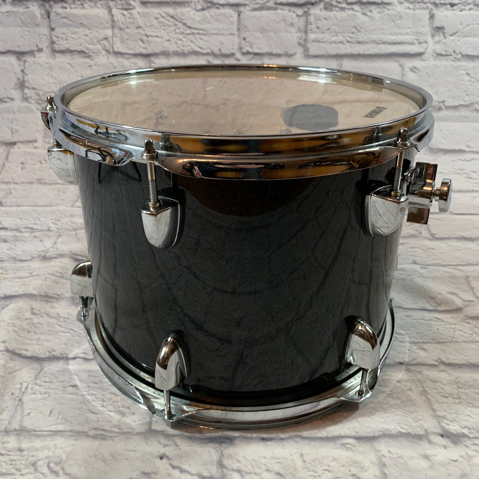 Yamaha Black Sparkle Birch 9x12 Tom Tom With Mount