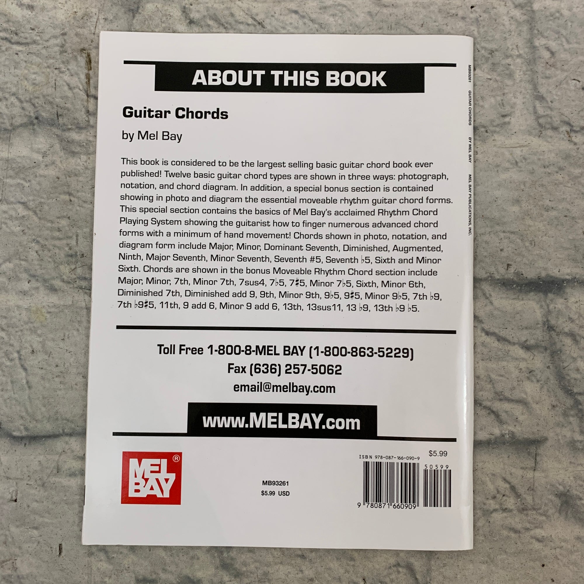 Mel Bay's Guitar Chords Book