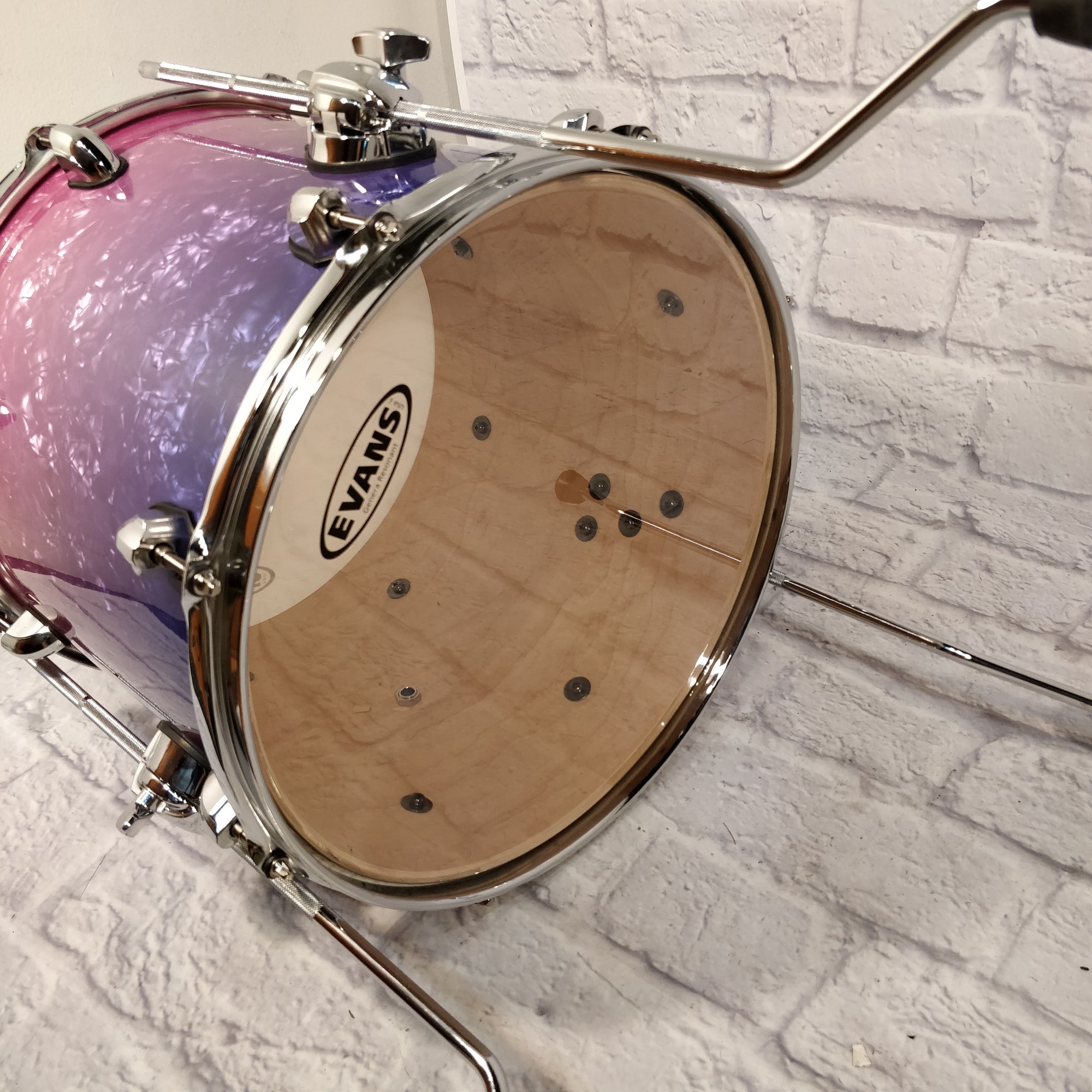 Mapex 14 x 12 My Dentity Custom Purple Fade Floor Tom w Legs