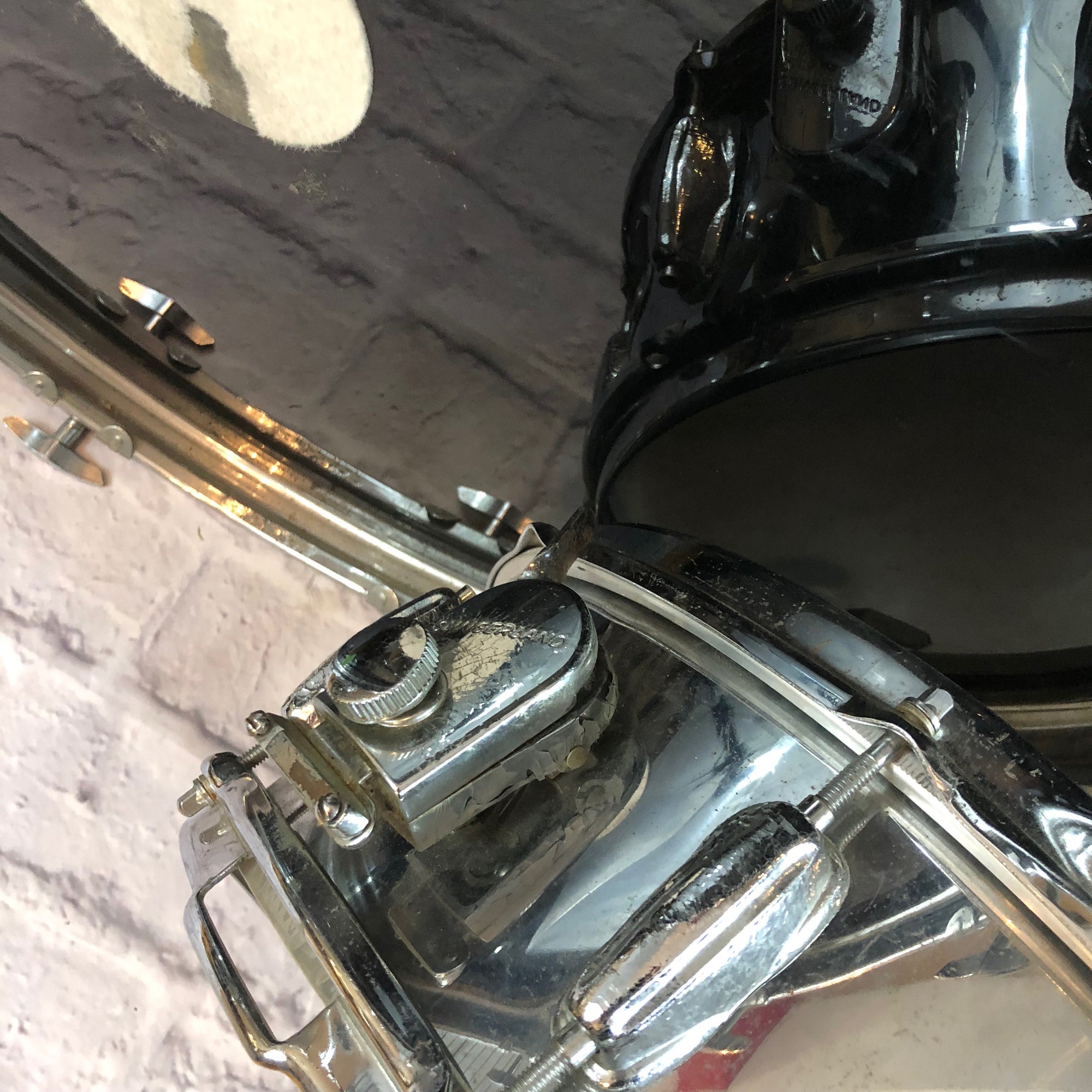 1970s Vintage Slingerland 5pc Chrome over Maple Drum Set 24/18/14/14/13