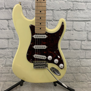 Nashville Guitar Works 135 Double Cutaway - Ivory, Maple Fretboard