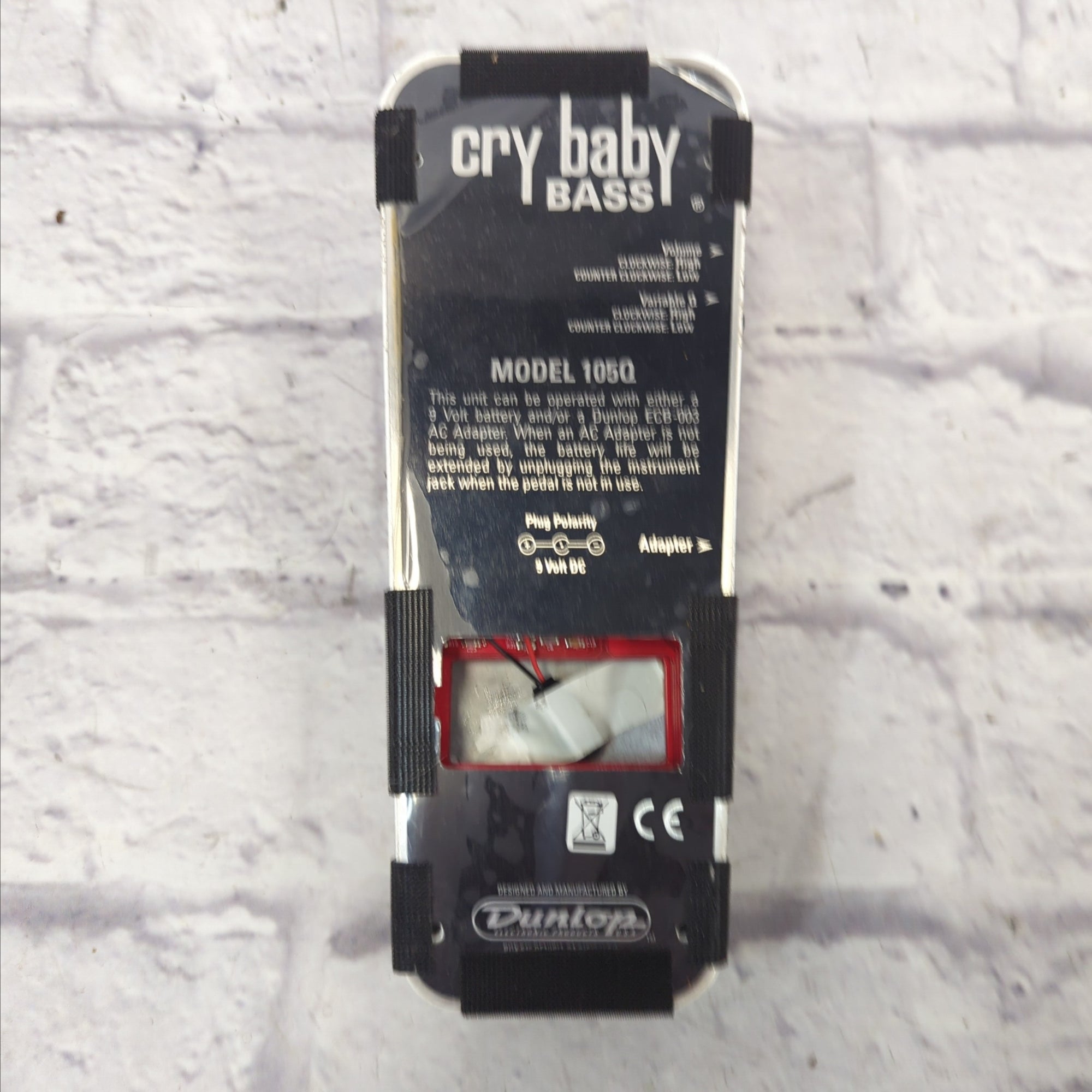 Dunlop Crybaby 105q Bass Wah Wah Pedal AS IS