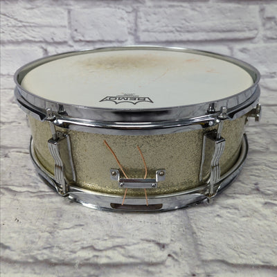 Ludwig B/O Blue Olive No. 491 Pioneer 5x14" 6-Lug Snare Drum - Silver Sparkle