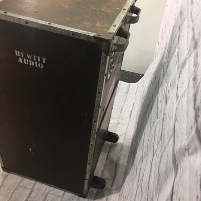 Hewitt Audio 3.5FT Tall Drum Side Fill Monitor 15x2 w 4 Horns and Casters