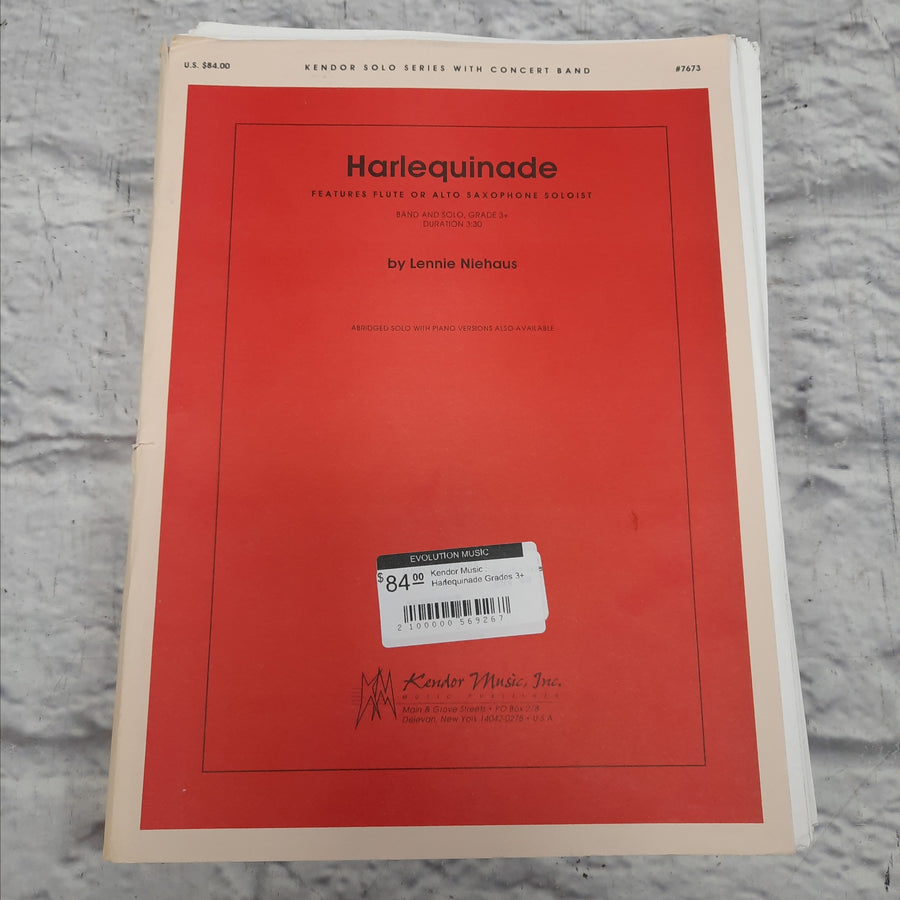 Kendor Music : Harlequinade Grades 3+