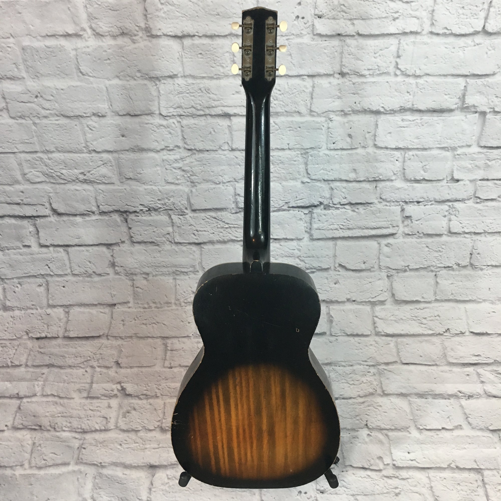 Harmony Stella Parlor Acoustic Guitar Flame Burst