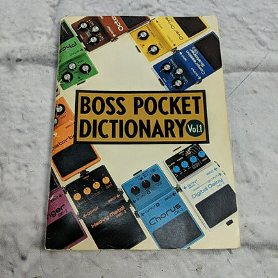 Rare Vintage Boss Pocket Dictionary Volume 1