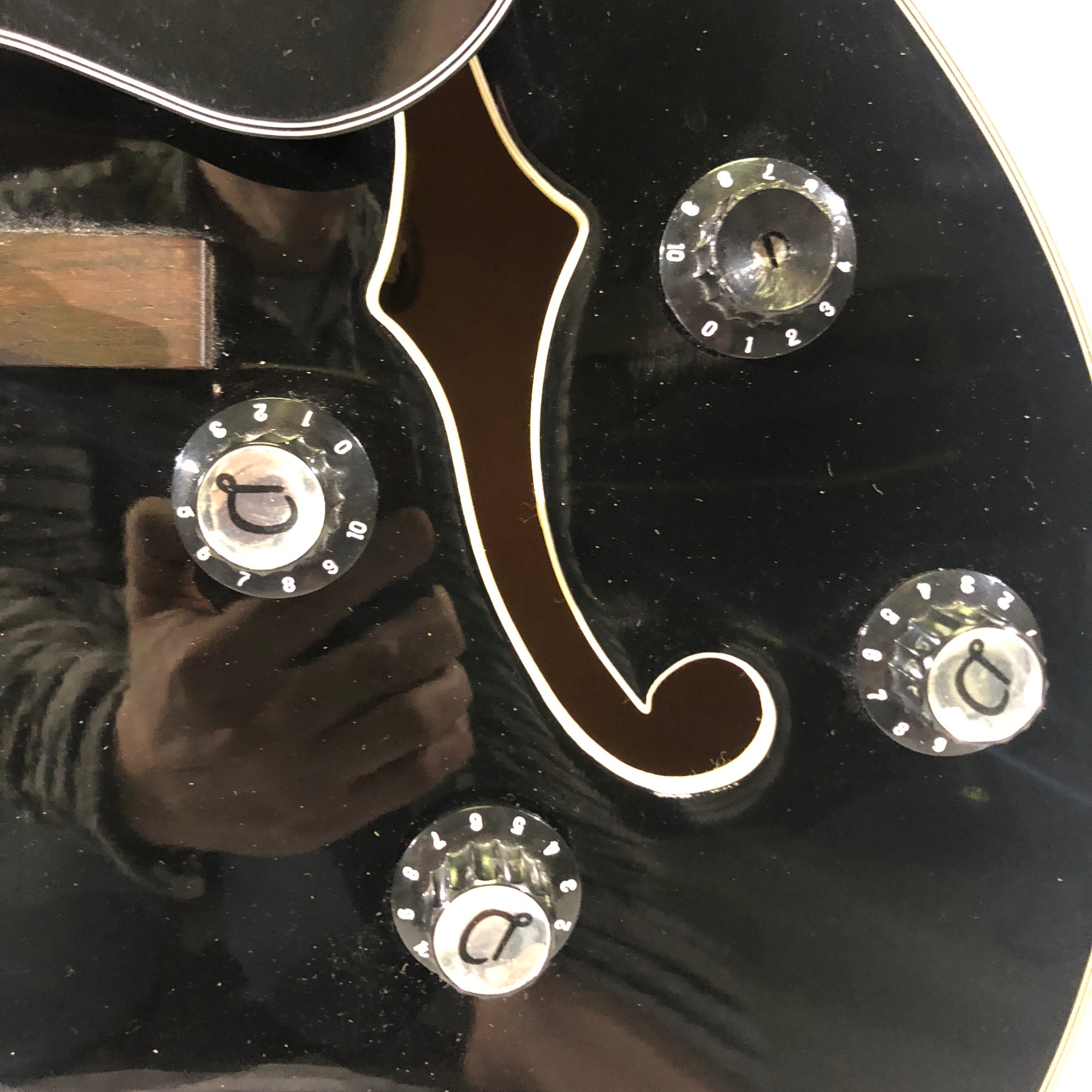 DeArmond X155 Hollow Body Electric Guitar - Black