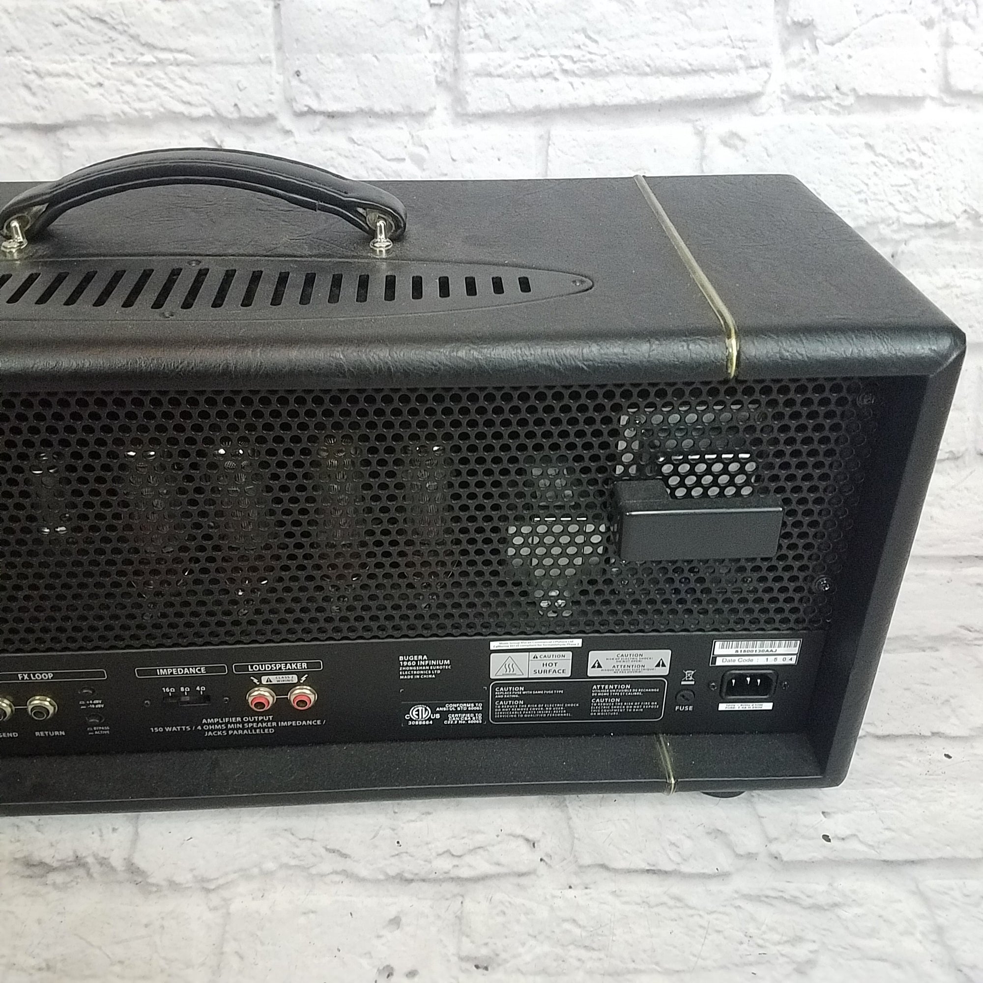 Bugera 1960 Infinium Tube Guitar Amplifier Head