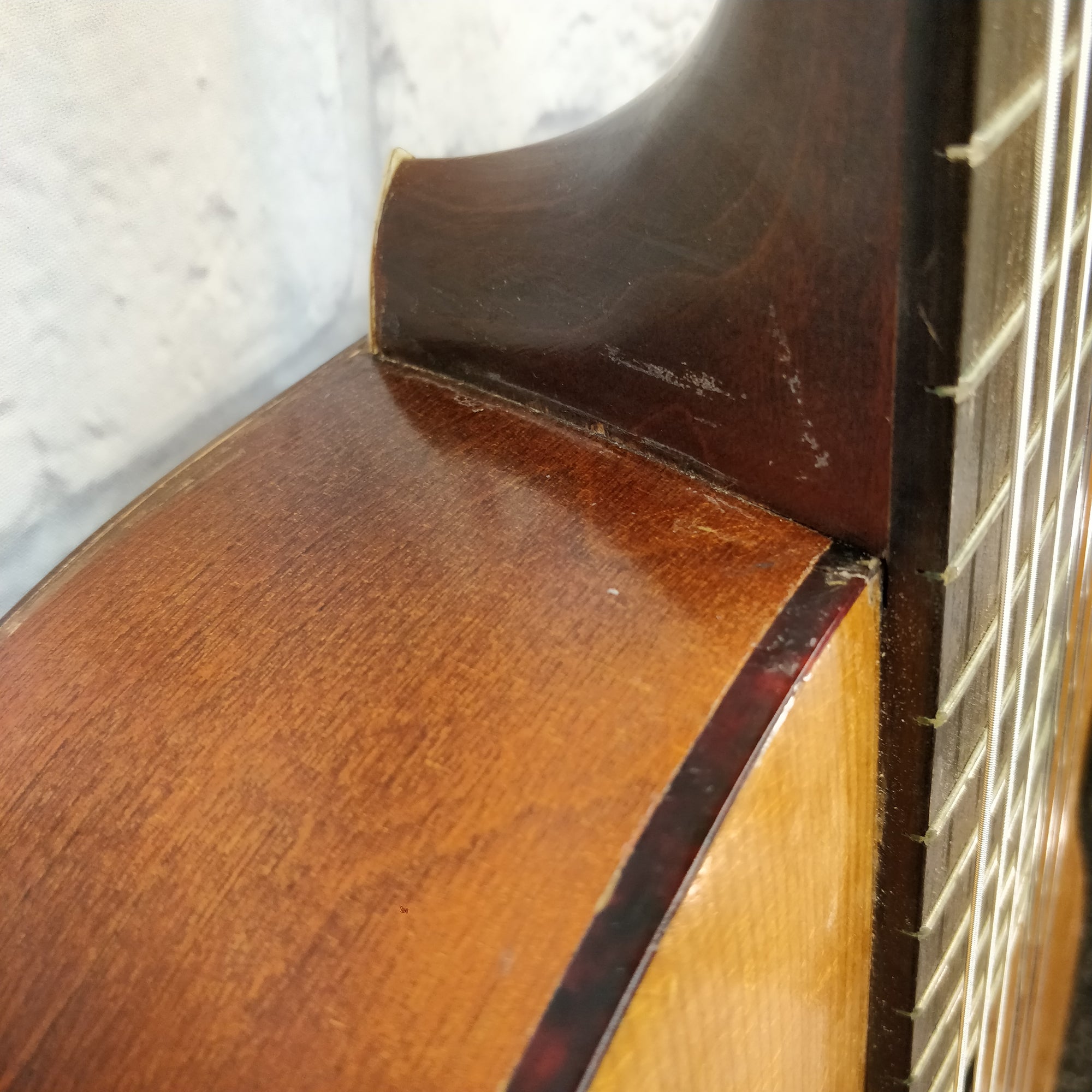 1963 Harmony H173 Classical Guitar (Rebuilt) w Orig Chipboard Case