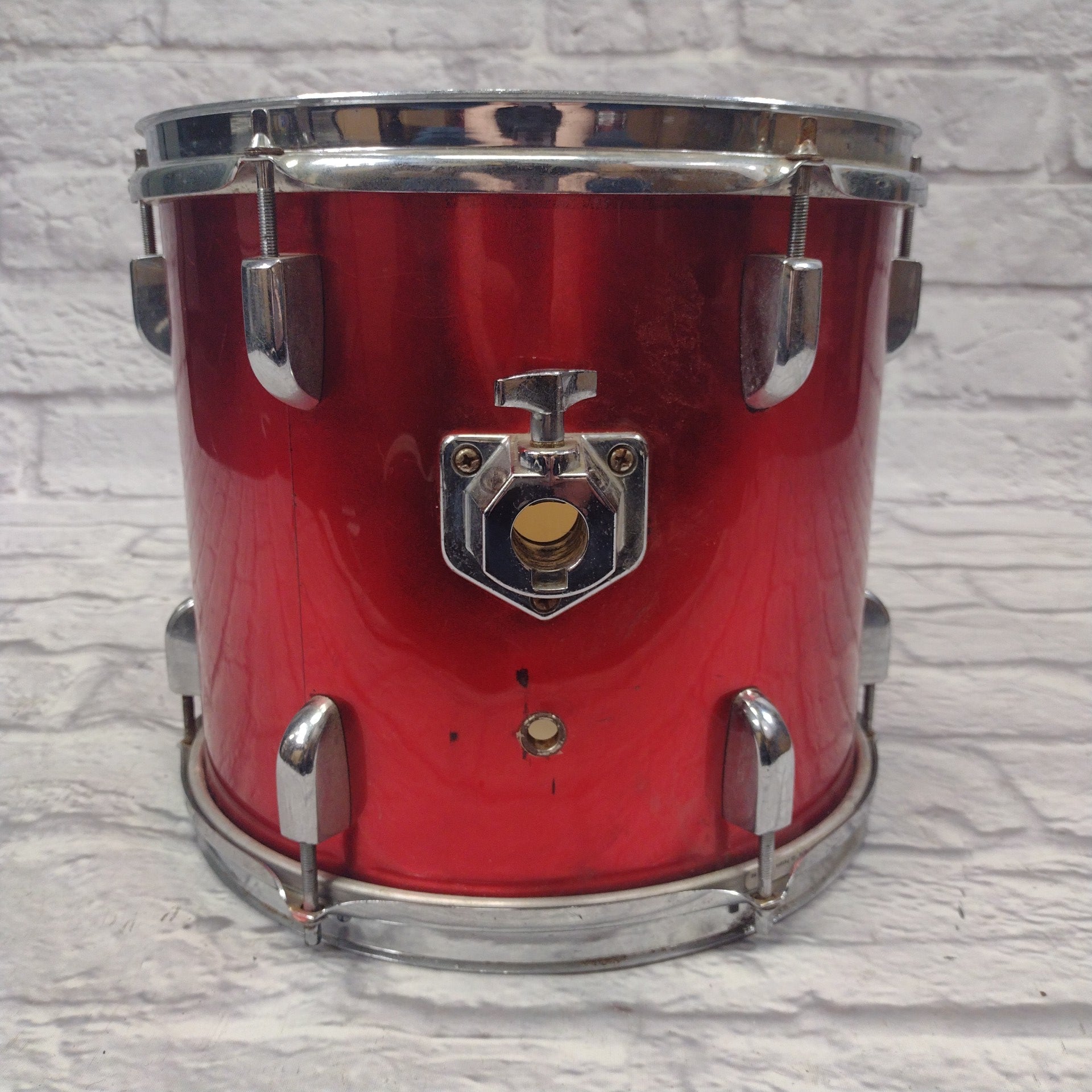 Unknown 12x10 Rack Tom Drum - Red