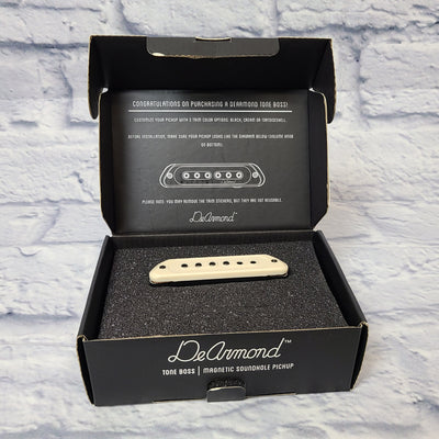 DeArmond Tone Boss Magnetic Passive Soundhole Pickup for Acoustic Guitar in Cream