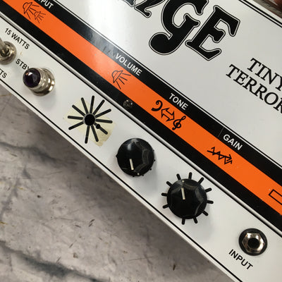 Orange Tiny Terror 15-Watt Tube Head MODIFIED