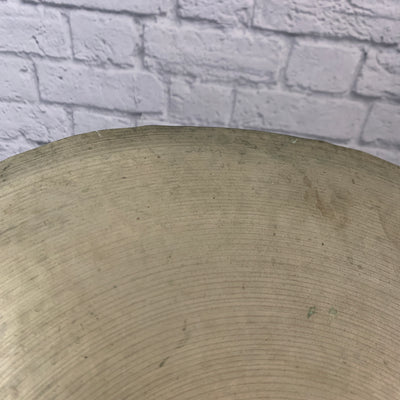 Vintage Beverley (Made in England) 20" Crash Ride Cymbal AS IS