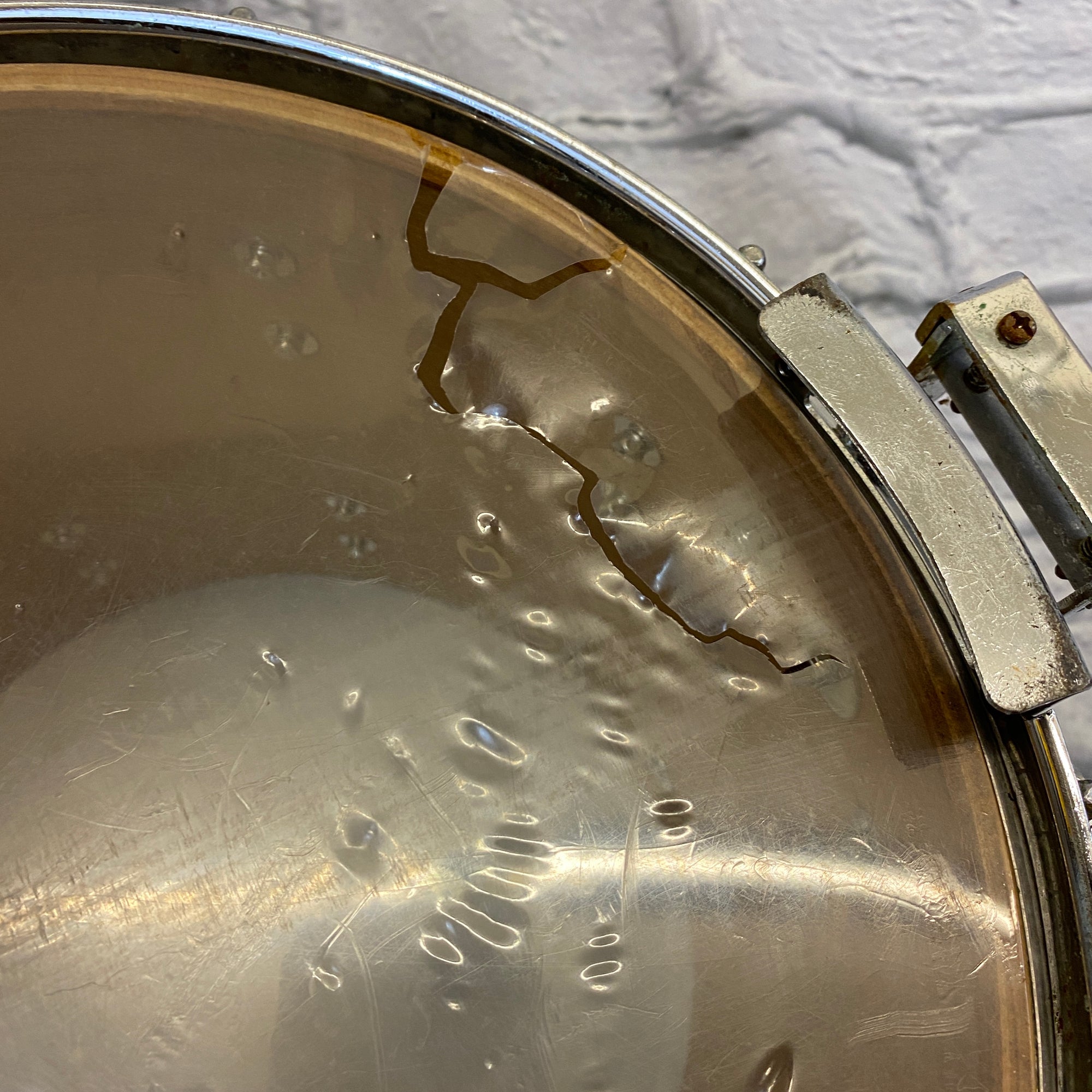 Pearl 12" by 14" Marching Snare Drum Aged White