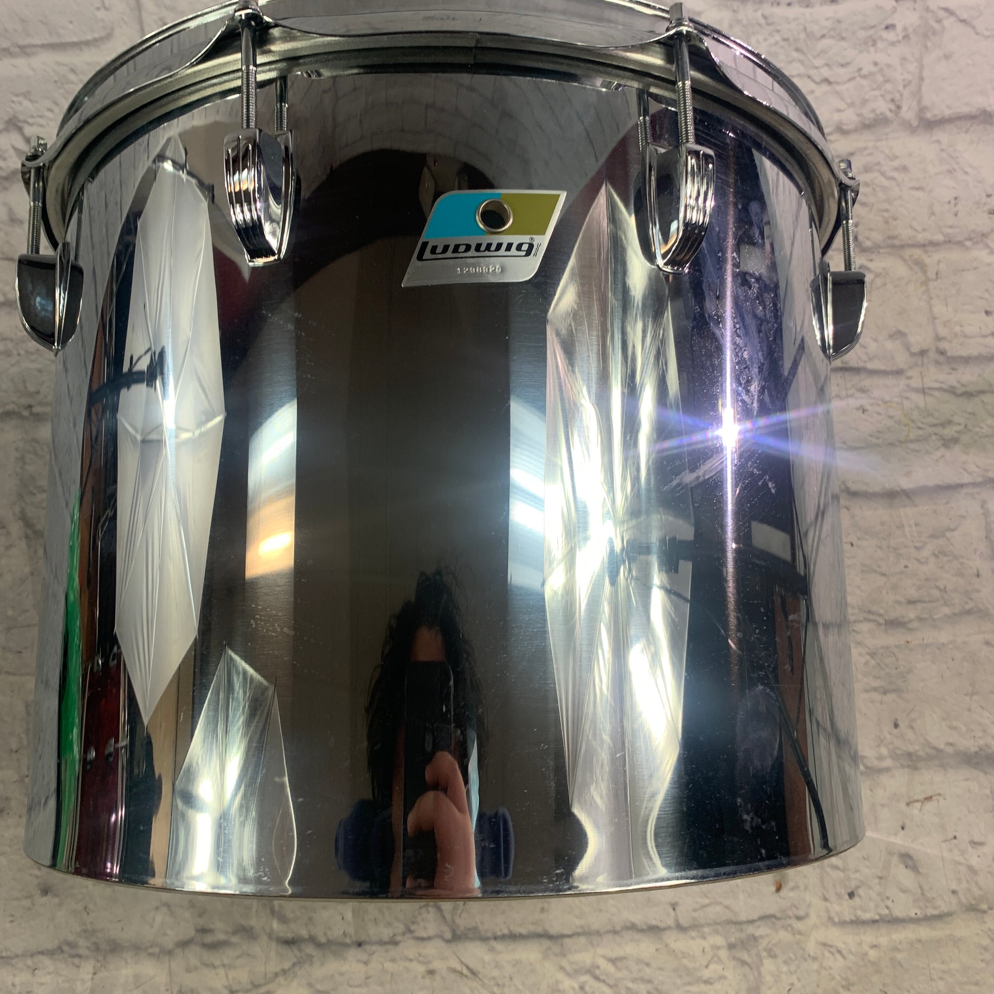Ludwig 15 Chrome Over Vistalite Tom