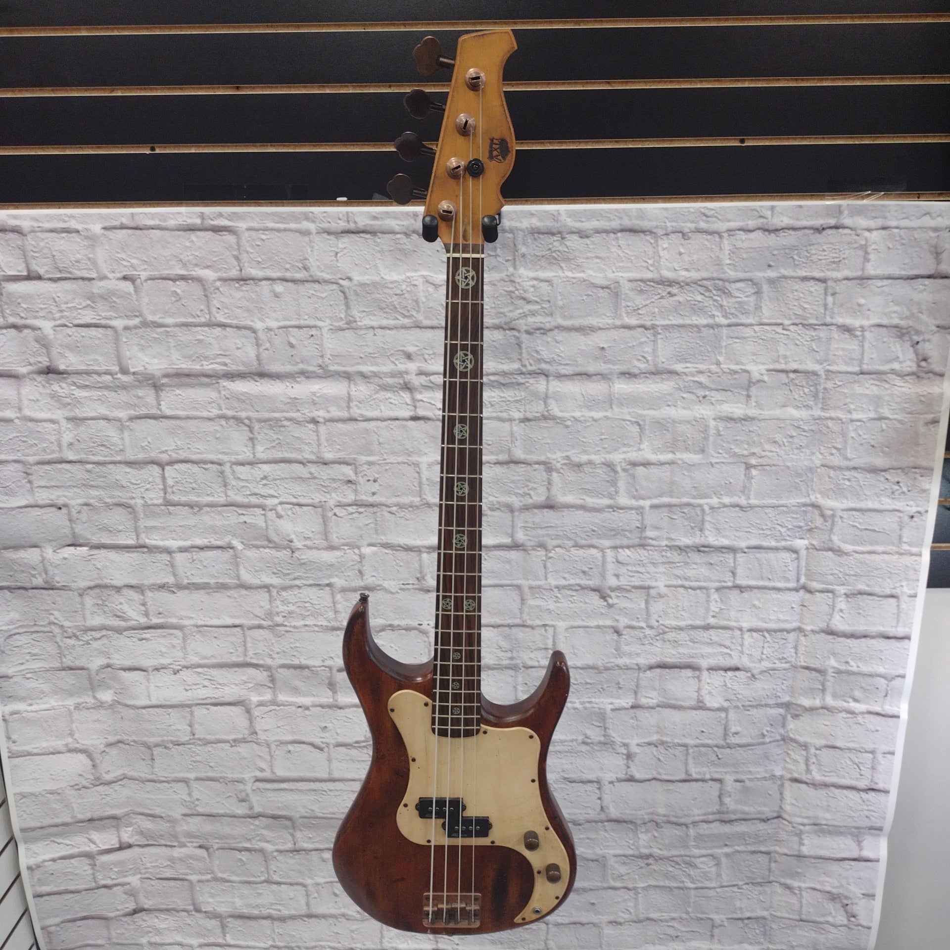 AXL P Bass Style Natural 4 String Bass Guitar