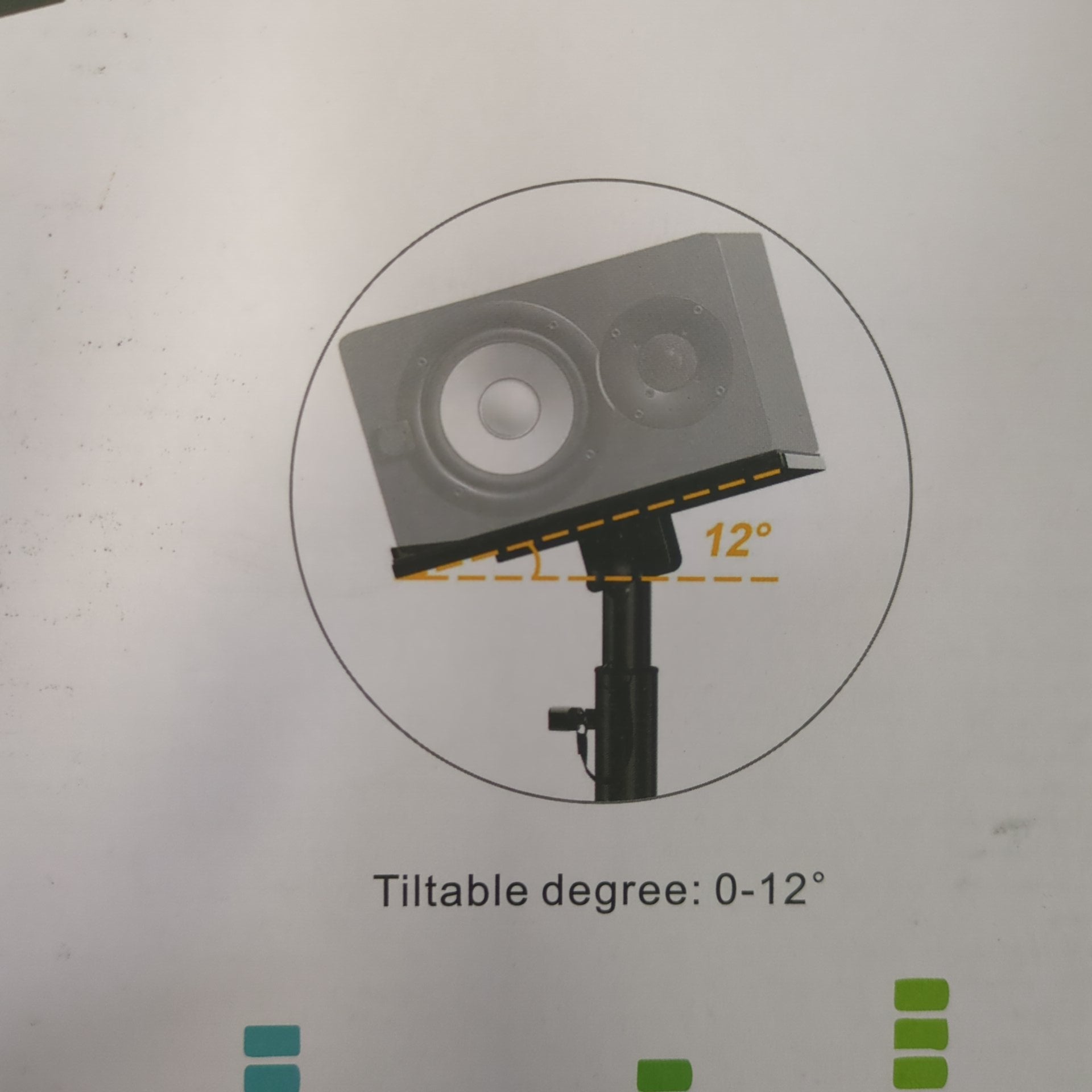 Vondynote Clamp-On Studio Monitor Stand Pair