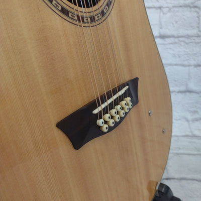 Washburn WD10S12 Dreadnaught 12 String Acoustic Guitar Natural