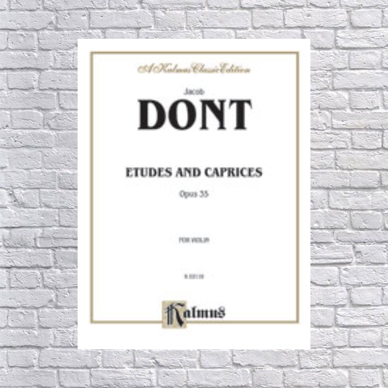 00-K02119 Etudes and Caprices- Op. 35 - Music Book