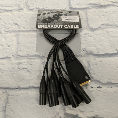 D'Addario PW-XLRMB-01 Breakout Cable for Modular Snake System - 8 male XLR 18 in.