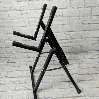 Stage Mate amplifier and speaker stand - adjustable black