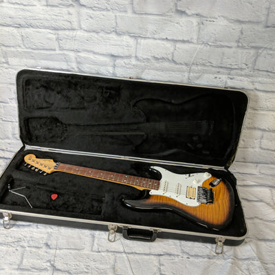Fender Squier Series Floyd Rose Standard Foto Flame Strat w/ case