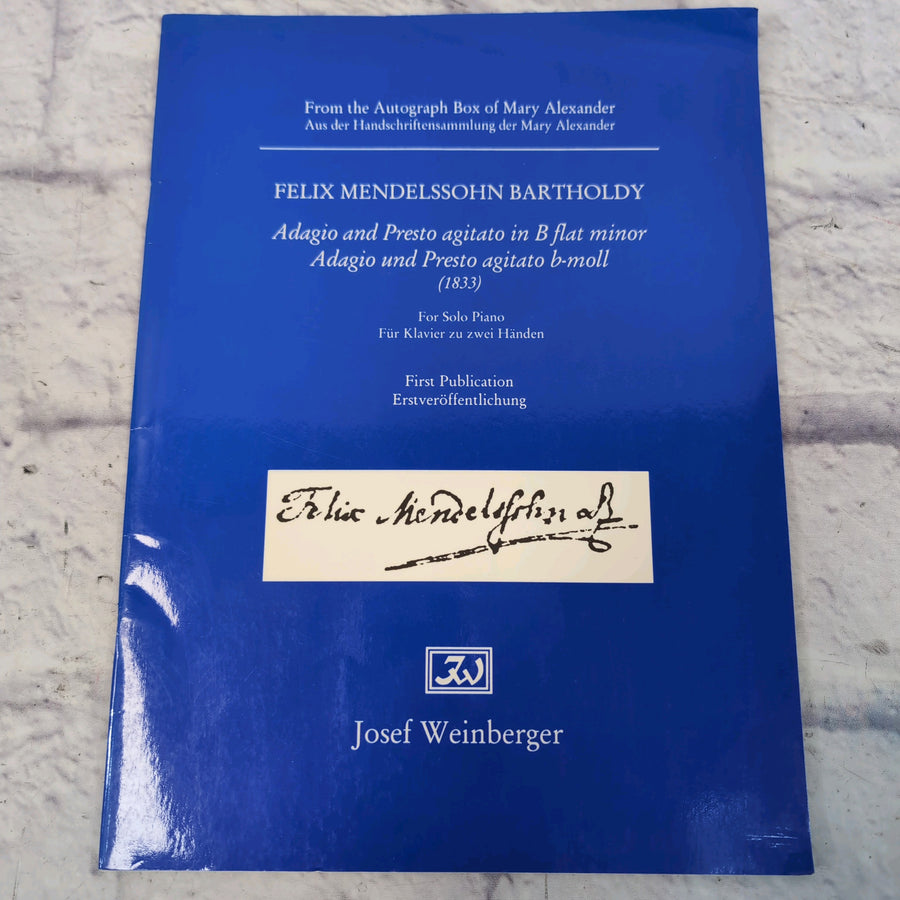 Mendelssohn: Adagio and Presto Agitato in B flat Minor