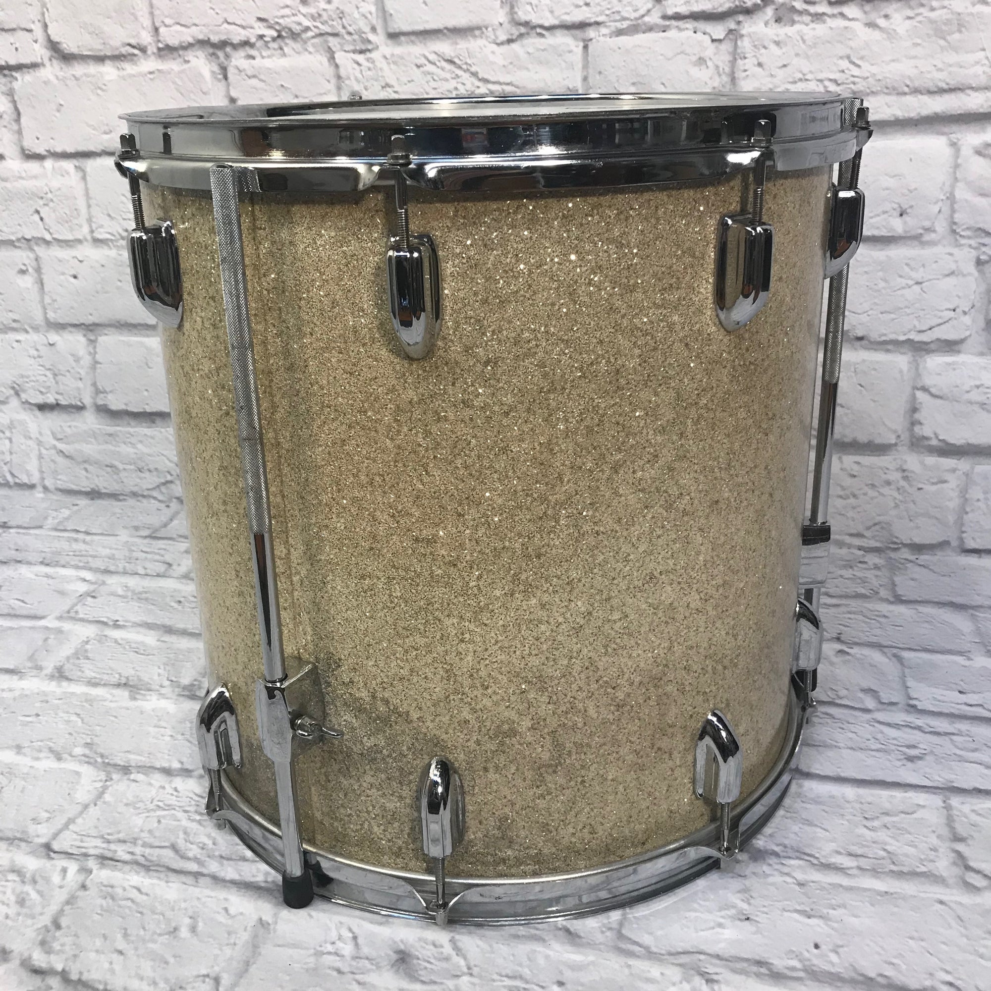 Vintage 1960's Starlight "Stencil" Drum Kit Gold Sparkle