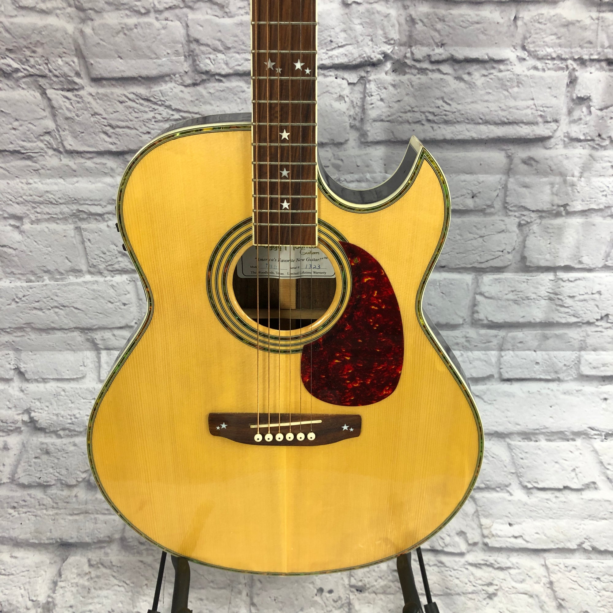 Foggy Mountain Guitars TBN-31 Thinline Jumbo Cutaway