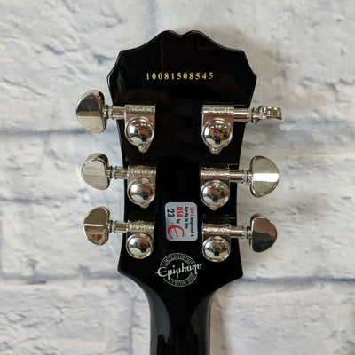 Epiphone Les Paul Custom Electric Guitar 2010 Limited Edition with P90s Black with Case