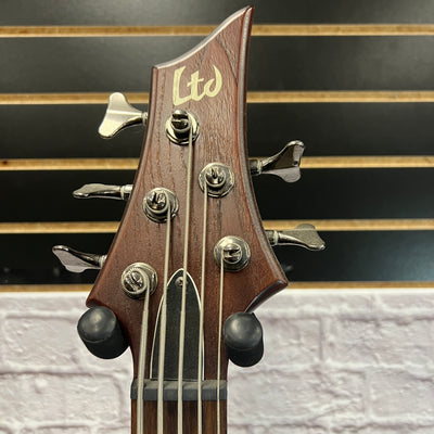 LTD B-335 5 String Active Bass Dark Cherry