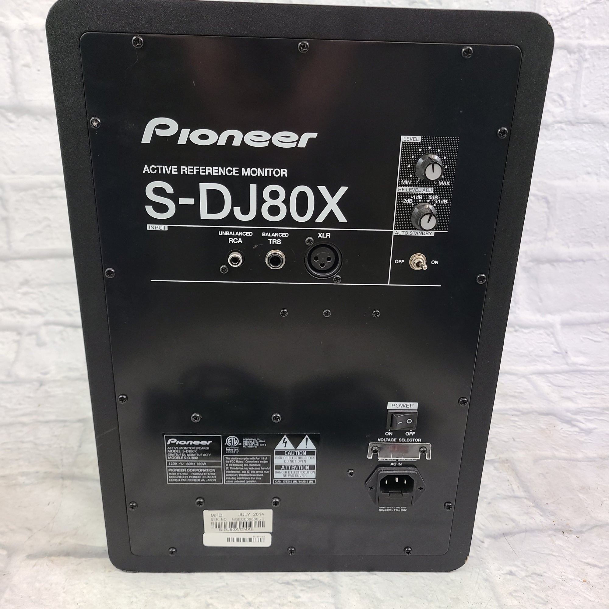 Pioneer S-DJ80X Active Reference Monitor 8"